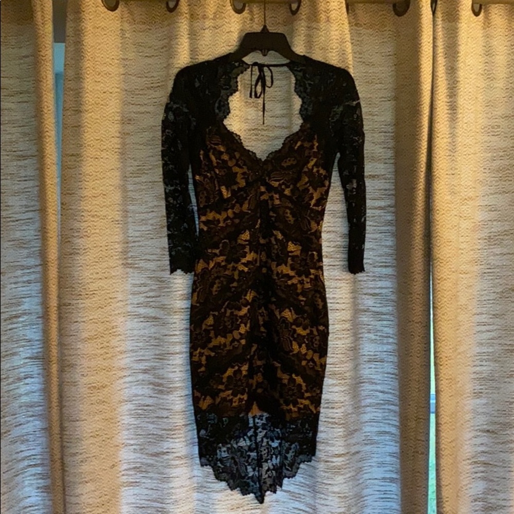 BLACK LACE DRESS